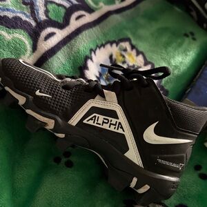 Nike Alpha Black and White Cleats